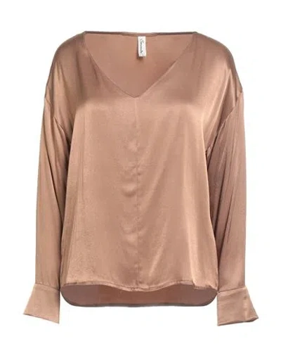 Souvenir Woman Top Camel Size M Viscose
