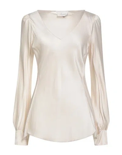Souvenir Woman Top Cream Size M Viscose In Neutral