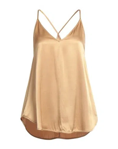 Souvenir Woman Top Gold Size M Viscose
