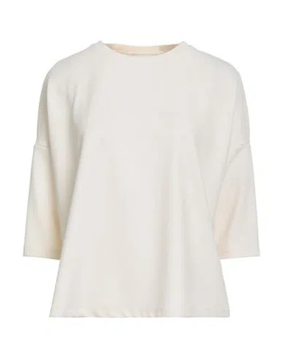 Souvenir Woman Top Ivory Size M Polyester, Elastane In White