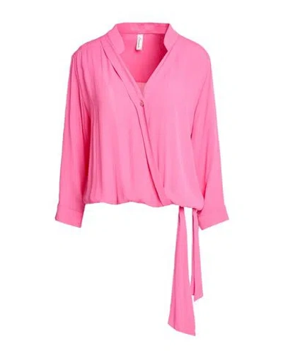 Souvenir Woman Top Pink Size M Viscose