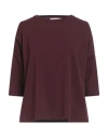 Souvenir Woman Top Plum Size M Polyester, Elastane In Burgundy