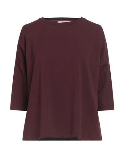 Souvenir Woman Top Plum Size M Polyester, Elastane