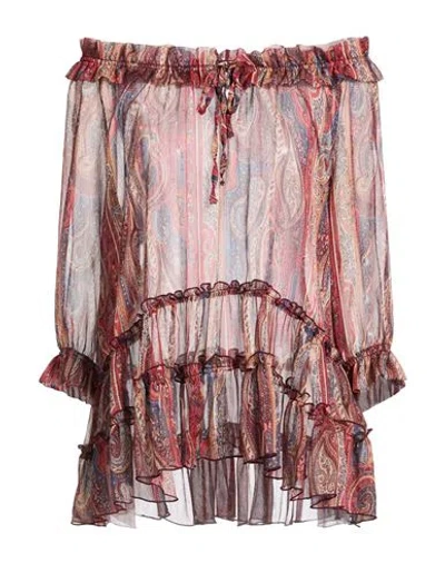 Souvenir Woman Top Red Size M Polyester In Multi