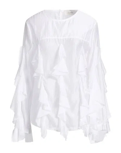 Souvenir Woman Top White Size S Lyocell, Polyester