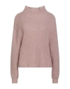 Souvenir Woman Turtleneck Antique Rose Size Onesize Acrylic, Mohair Wool, Polyamide In Pink