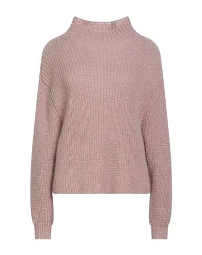 Souvenir Woman Turtleneck Antique Rose Size Onesize Acrylic, Mohair Wool, Polyamide In Pink