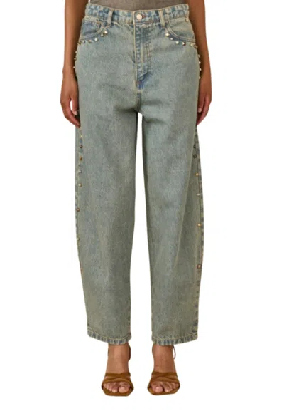 Souvenir Women's Jeans  Studs In Blue