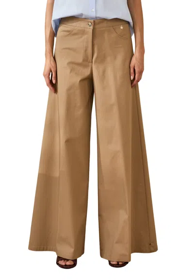 Souvenir Women's Trousers  Leg Wide In Beige