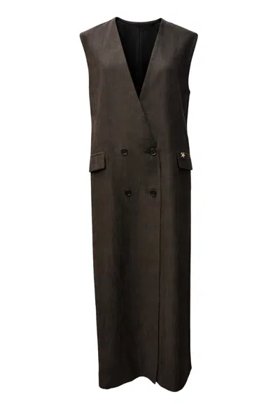 Souvenir Women's Vest  Long In Black