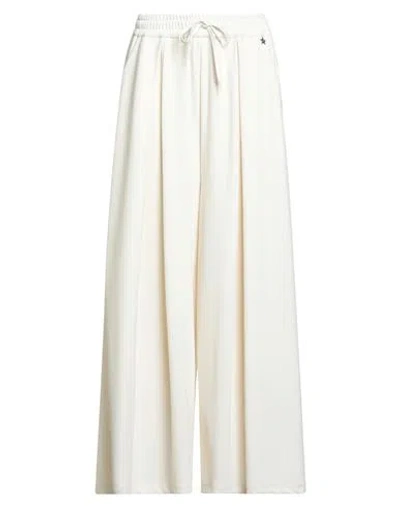 Souvenirs Woman Pants Cream Size M Polyester, Elastane