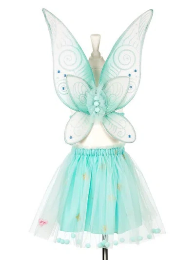 Souza Kids'  Angelina Fairy Costume, Skirt And Wings Set In Green