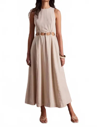 Sovere / Adornement Midi Dress In Parchment In Neutral