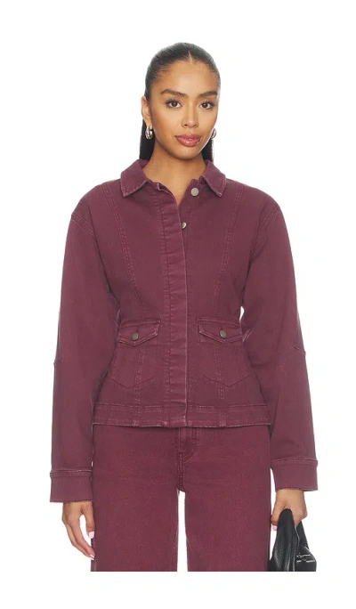 Sovere / Blaine  데님 자켓 In Burgundy