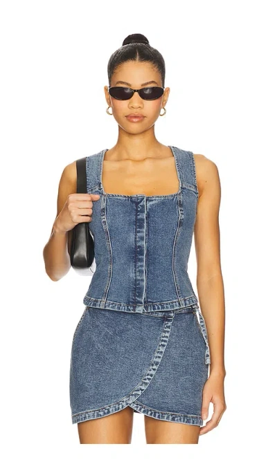 Sovere / Dawn Denim Bodice Top In Blue