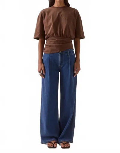 Sovere / Delani Crew Neck Tee In Hazelnut In Brown