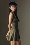 Sovere / Demi Sleeveless Scoop-neck Mini Dress In Green