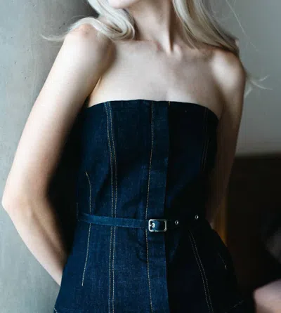 Sovere / Denim Bodice In Midnight In Multi