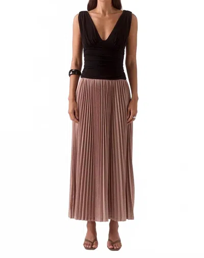 Sovere / Dione Midi Dress In Mocha In Brown