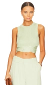 Sovere / Drift Knit Tank In Sage