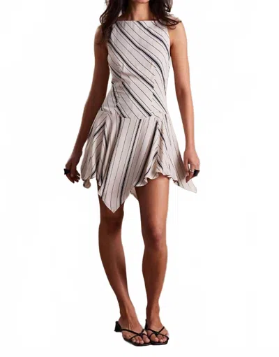 Sovere / Elemental Mini Dress In Ecru/black In Multi