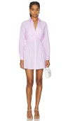 Sovere / Evermore Corset Shirt Dress In 麝香