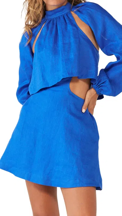 Sovere / Forte Mini Dress In Jacaranda In Blue