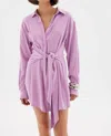 SOVERE / ISLA SHIRT DRESS IN MUSK