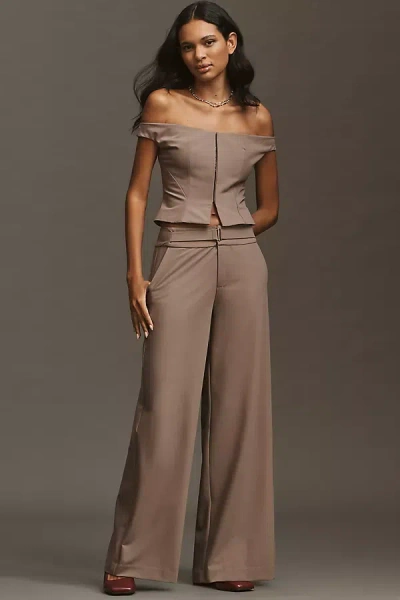 Sovere / Kennedy Wide-leg Pants In Brown