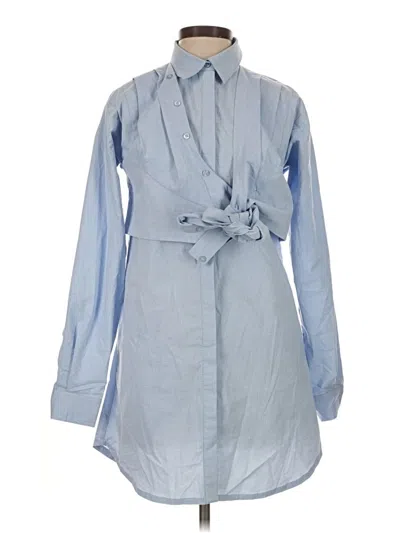 Pre-owned Sovere / Long Sleeve Top Blue Tie Neck Tops