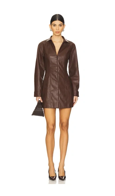 Sovere / Sway Shirt Dress In Brown