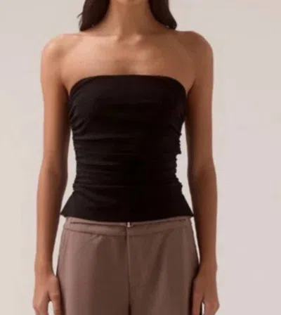 Sovere / Myriad Strapless Bodysuit In Black In Brown