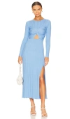 Sovere / Recline Knit Dress In Blue