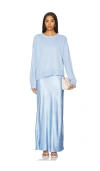 Sovere / Rhyme Combo Slip Knit Dress In Blue
