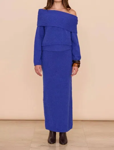 Sovere / Sanna Knit Skirt In Sapphire