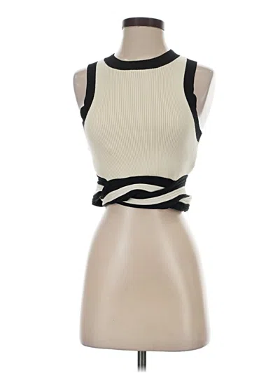 Sovere / Sleeveless Top Ivory Halter Neckline Tops In White