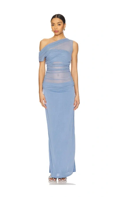 Sovere / Thea Mesh Dress In 矢车菊
