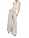 Sovere / Venus Cowl Mesh Top In Cream In Multi