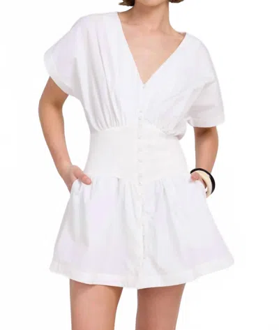 Sovere / Versed Mini Dress In Chalk In White