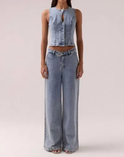 Sovere / Women's Etch Denim Top In Denim Blue In Multi