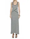 Sovere / Women's Solene Stripe Knit Dress In Black Cream In Multi