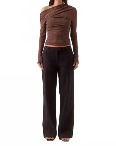 Sovere / Zeya Long Sleeve Top In Mocha In Brown