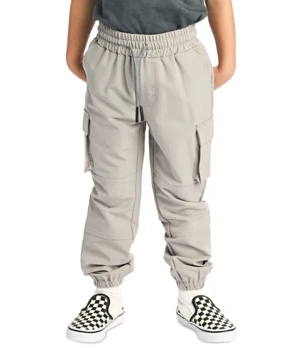 Sovereign Code Kids' Big Boys 4-way Stretch Cargo Pants In Light Grey