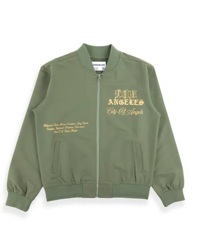 Sovereign Code Kids' Big Boys Lightweight Bomber Jacket In Green