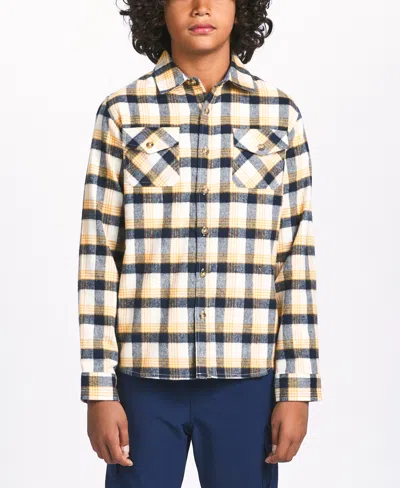 SOVEREIGN CODE BIG BOYS SOFT PLAID FLANNEL BUTTON-UP SHIRT