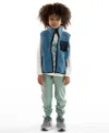 Sovereign Code Boys 2t-7 3-piece T-shirt, Vest And Joggers Set In Multi