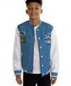 Sovereign Code Boys 5-20 Graphic Print Long Sleeves Bomber Jacket In Blue