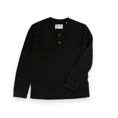 Sovereign Code Kids'  Constant Knit Henley In Black
