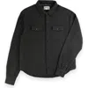 Sovereign Code Favor Button Down Knit Shirt In Gunmetal