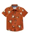 Sovereign Code Frenzy Button Front T-shirt In Brown